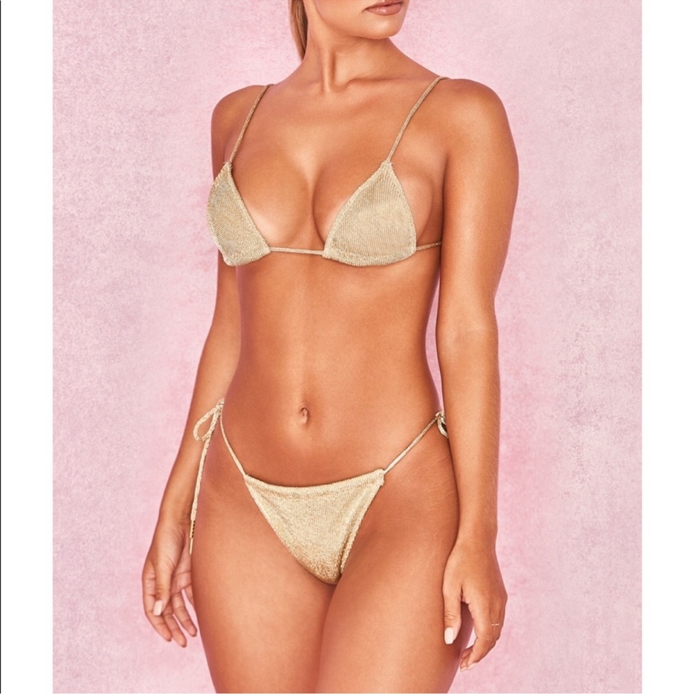 House of CB Gold Lurex Bikini